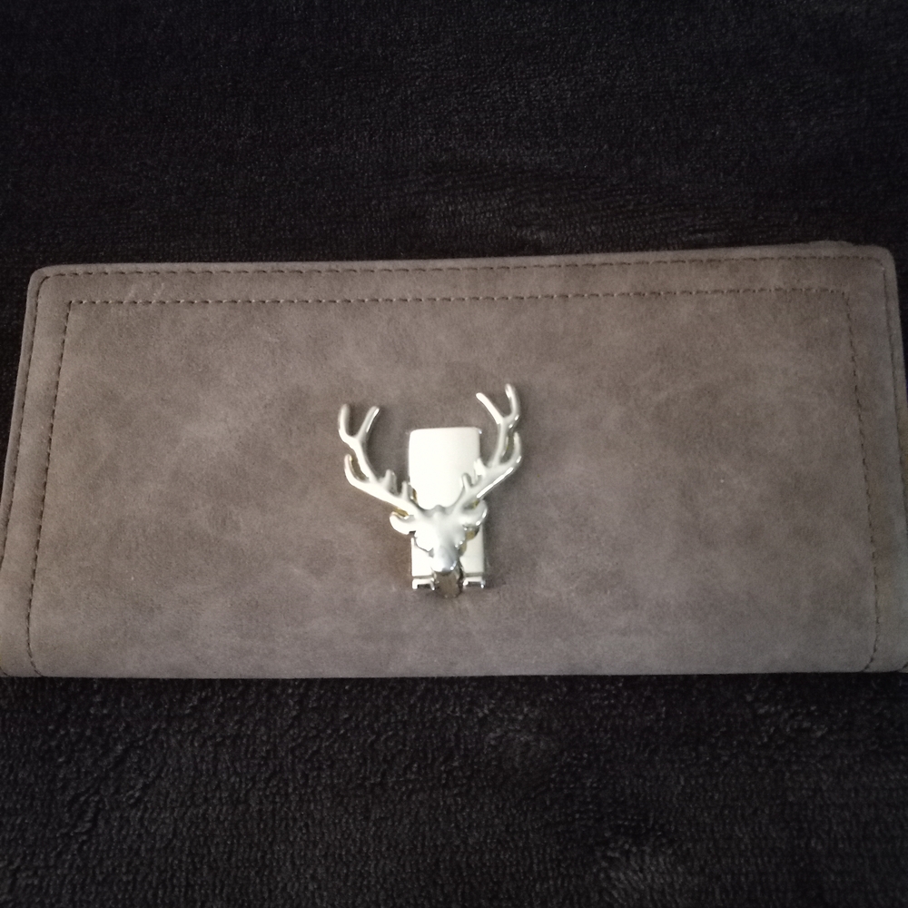 Women's D E S I R Brown And Cream Leather Wallet.
